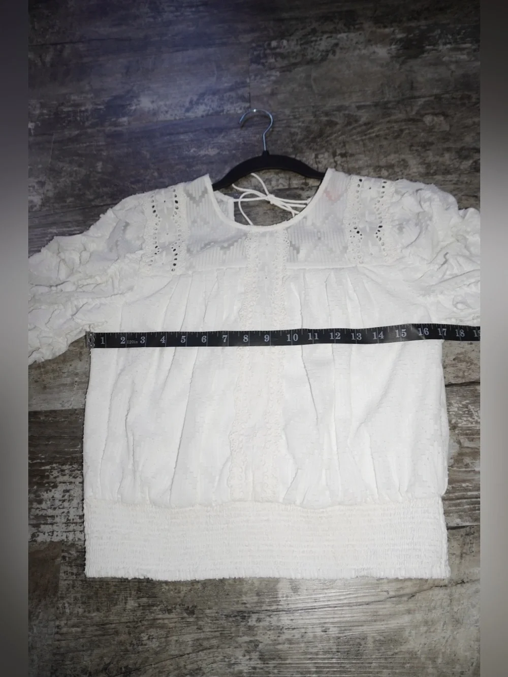 Anthropologie Not So Serious Donna Lace Boho Blouse
